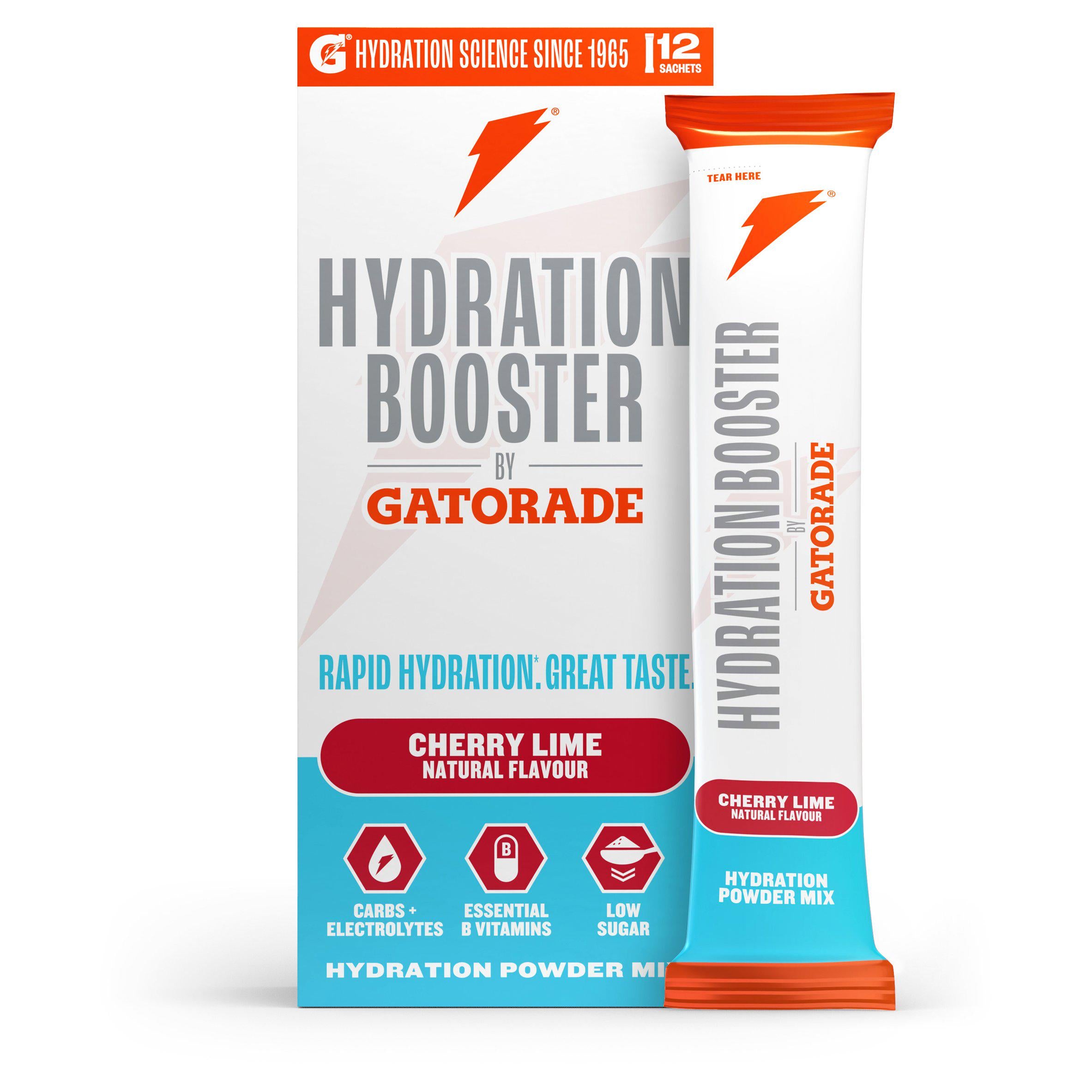 Gatorade Hydration Booster Cherry Lime 12 sachets, UK version