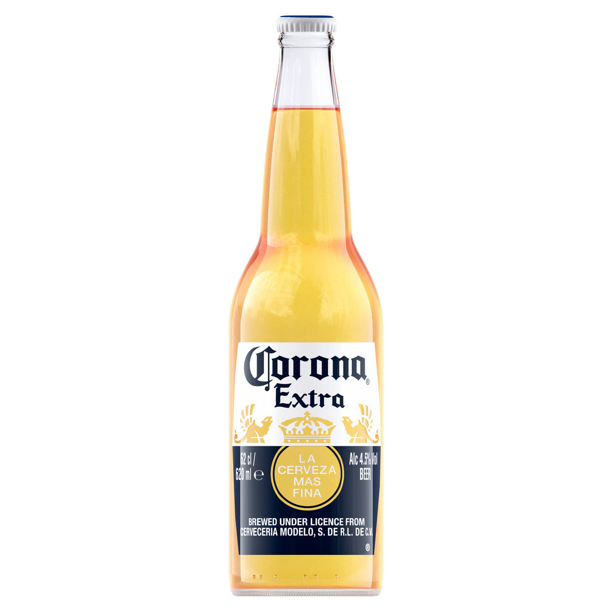 Corona Premium lager beer bottle 620ml - British product