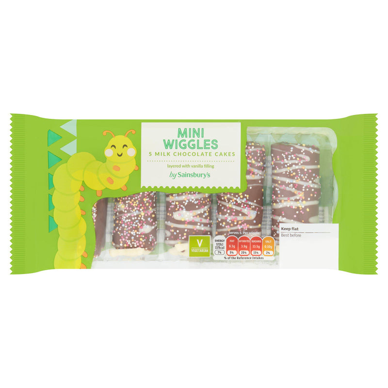 Sainsbury's Mini Wiggles Caterpillar Cakes 150g, UK version