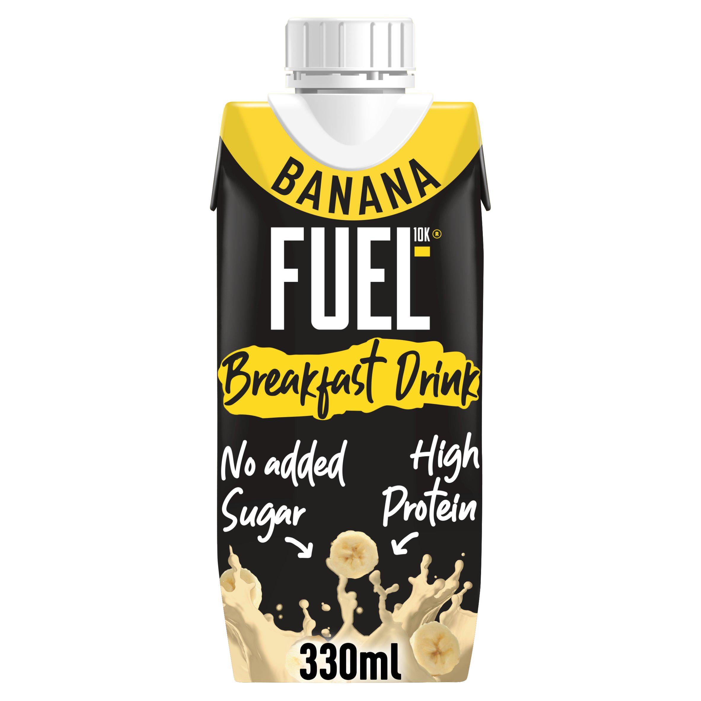 FUEL10K banana breakfast drink high protein 330ml - British product
