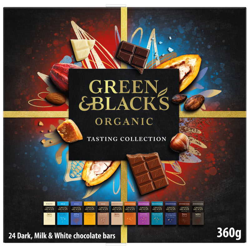 Green & Black's organic chocolate bar bundle 360g, UK version