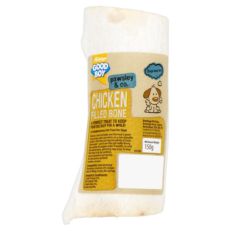 Good Boy chicken filled bone dog treat (British brand)