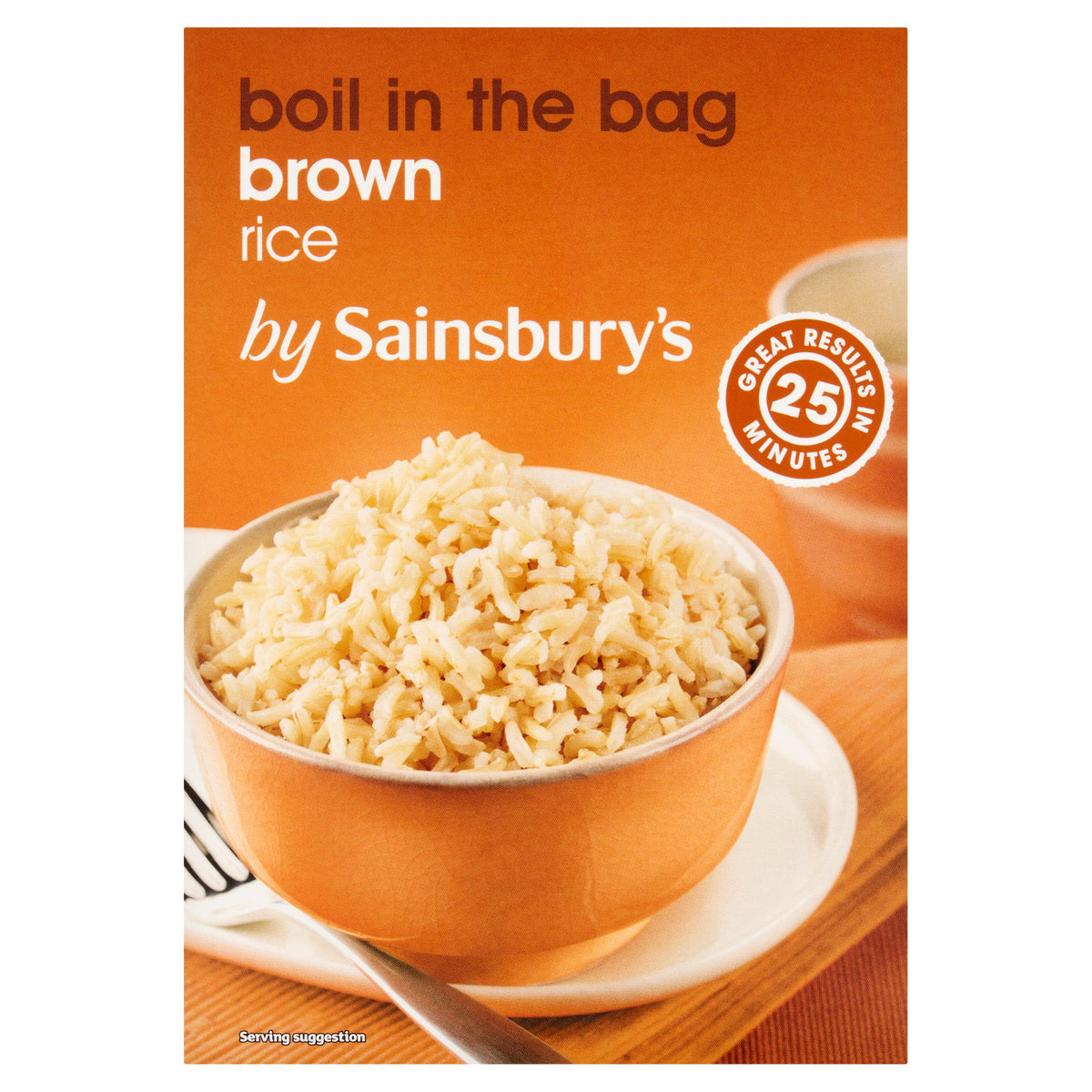 Sainsbury's boil in the bag brown rice 4x125g, UK version