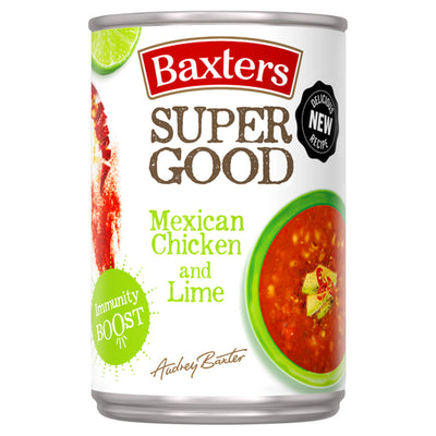 Sainsburys Baxters Mexican Chicken & Lime Spicy Tomato Soup 400g- Buy online at McGrocer