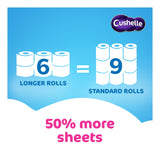 Cushelle Original toilet rolls 6 mega rolls 270 sheets each (British brand)