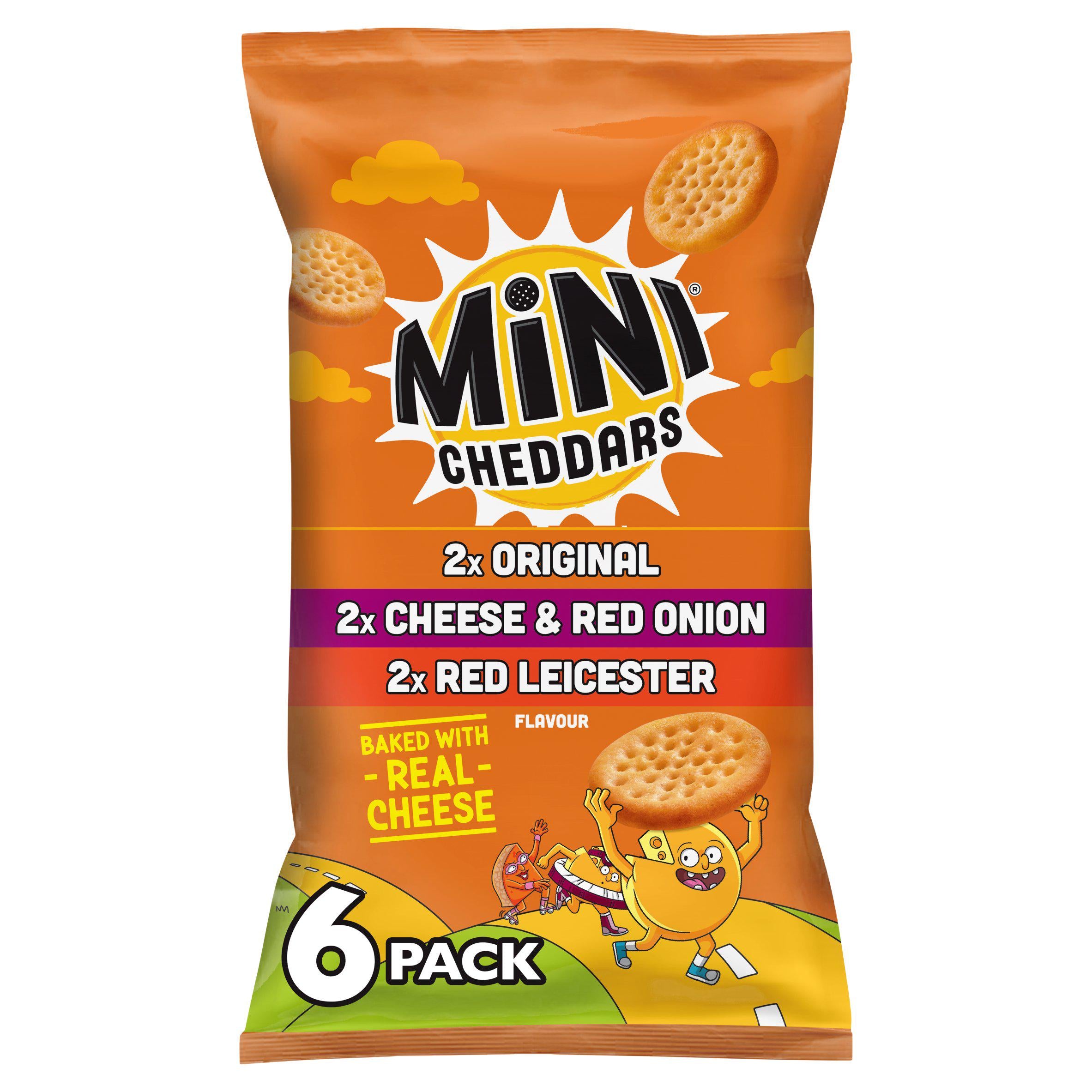 Jacob's Mini Cheddars variety pack 6x23g - British product