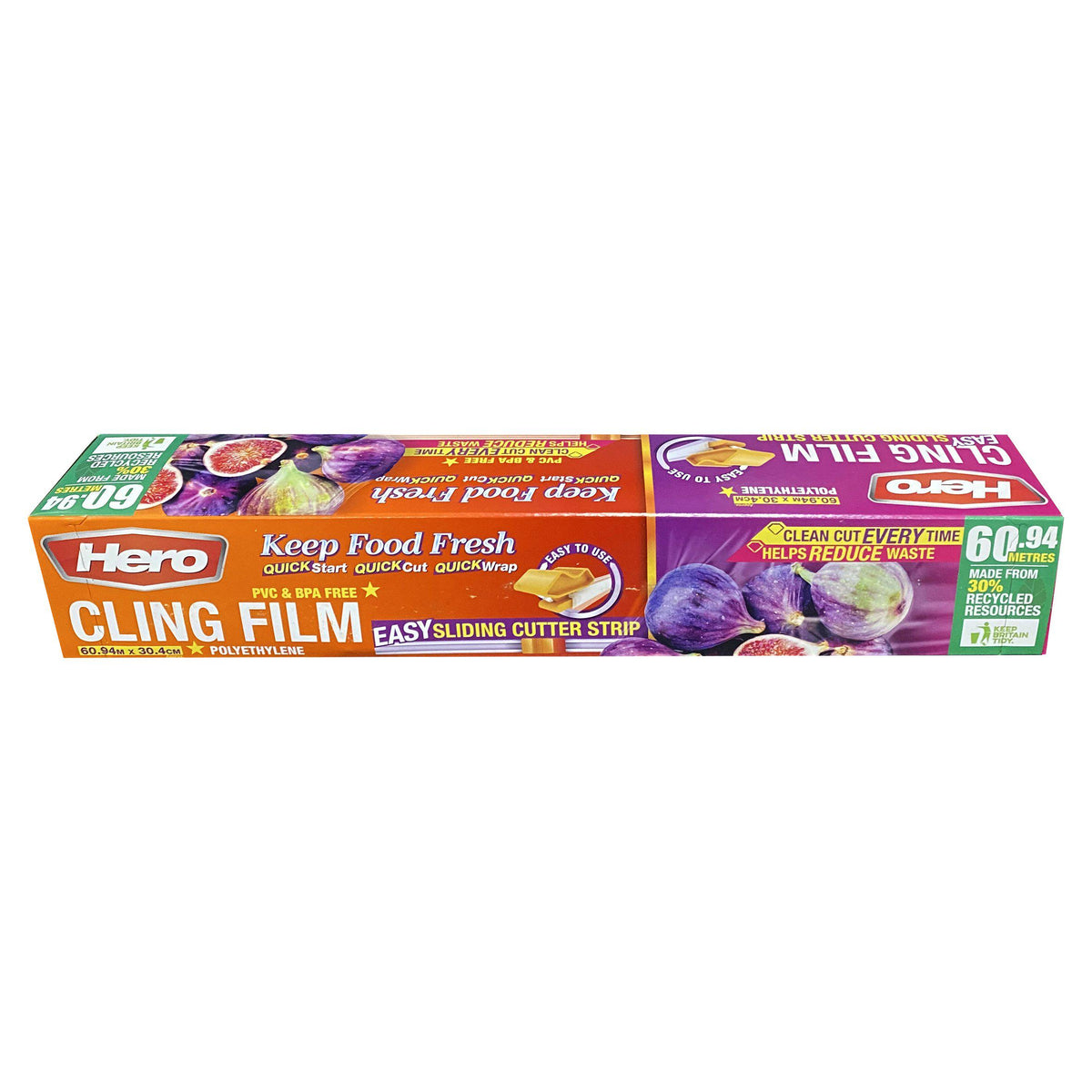 Hero cling film sliding cutter 60m - British product