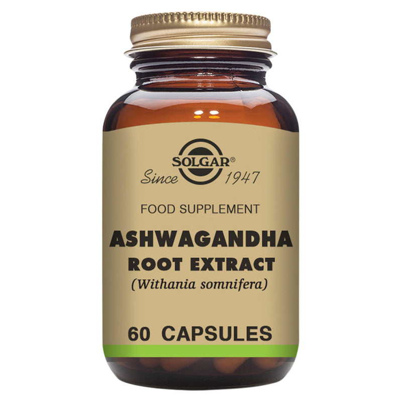 Solgar ashwagandha root extract vegetable capsules 60 count, UK version
