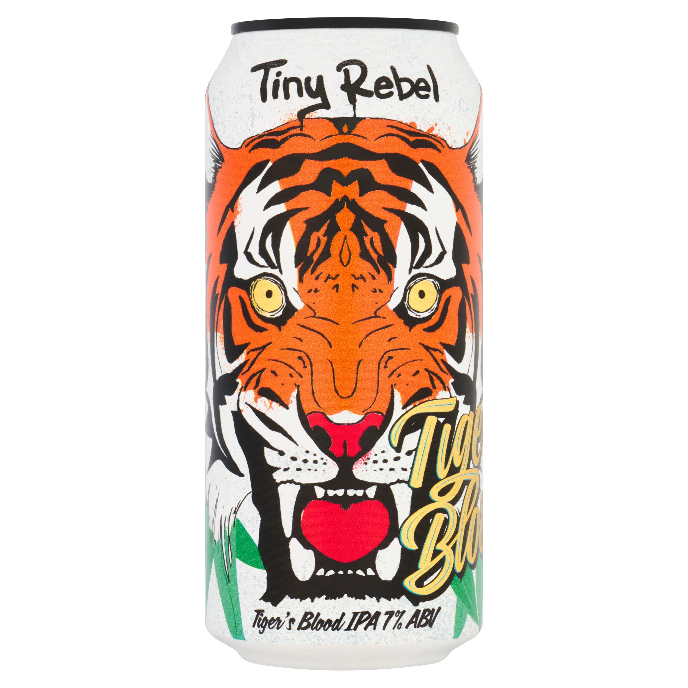 Tiny Rebel Tiger's Blood IPA beer 440ml can - British product