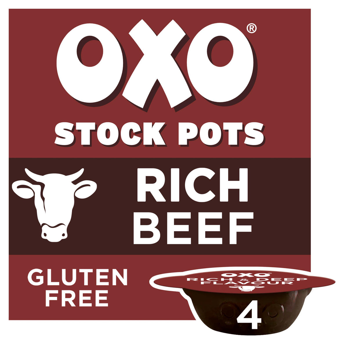 OXO beef stock pots onion rosemary 80g - British product