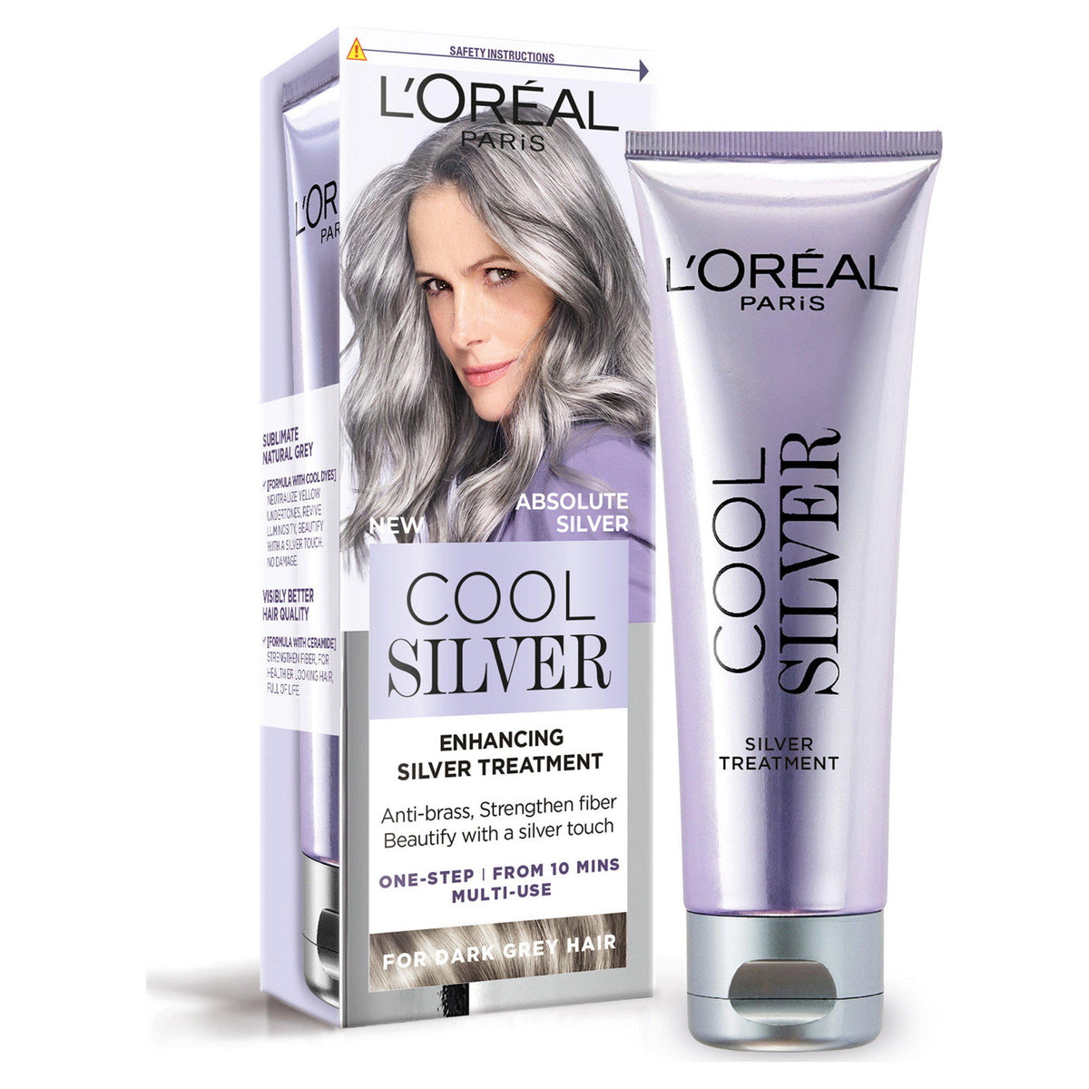L'Oréal Paris Cool Silver Absolute Silver hair dye (British brand)