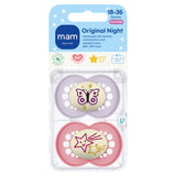 MAM original night soother 18-36 months pack of 2, imported from the UK