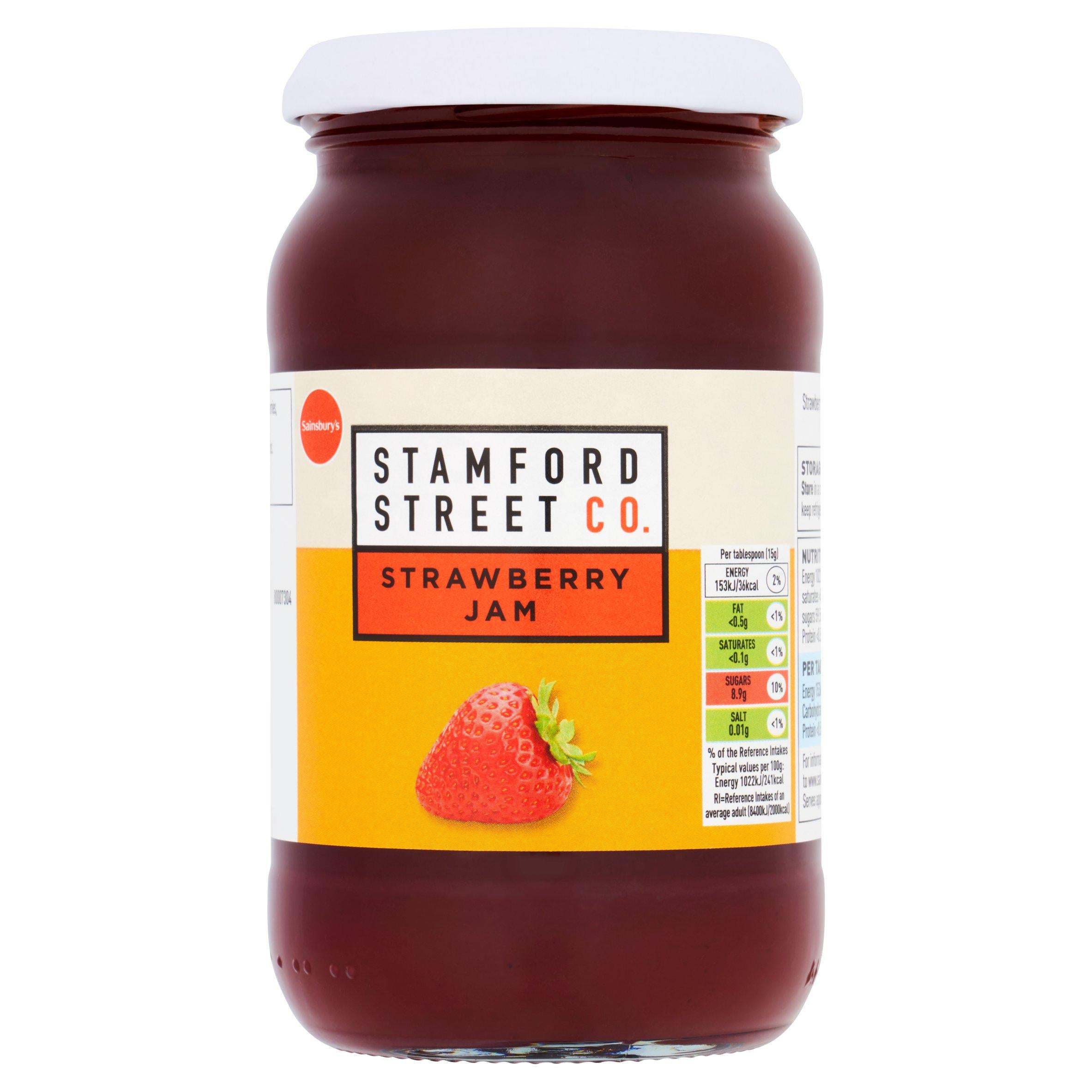 Stamford Street Co strawberry jam 454g, UK version