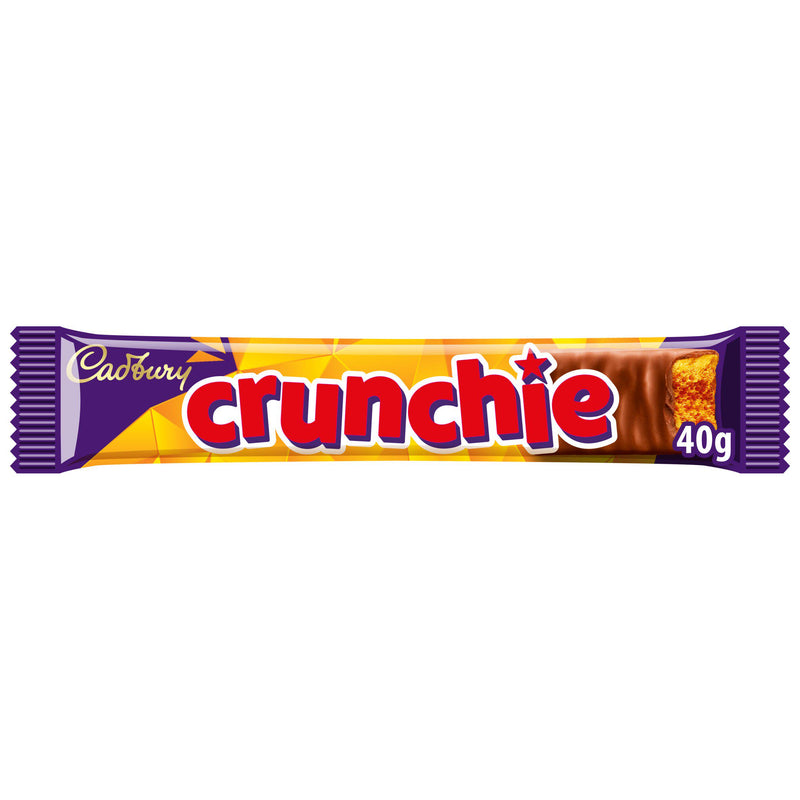 Cadbury Crunchie honeycomb chocolate bar 40g (British brand)