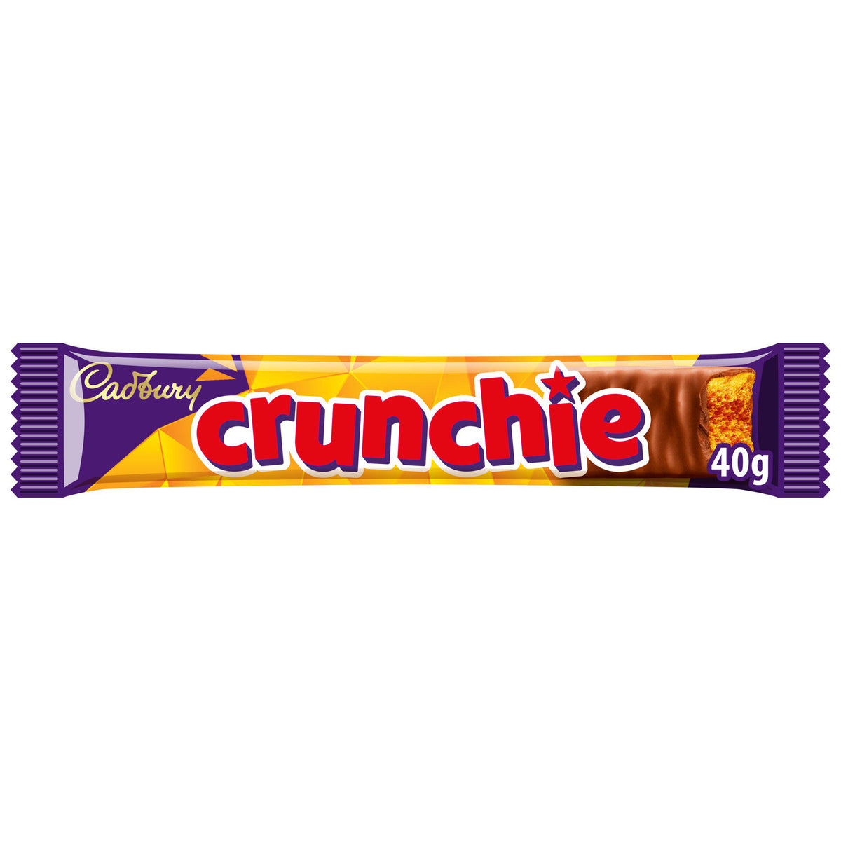 Cadbury Crunchie honeycomb chocolate bar 40g (British brand)