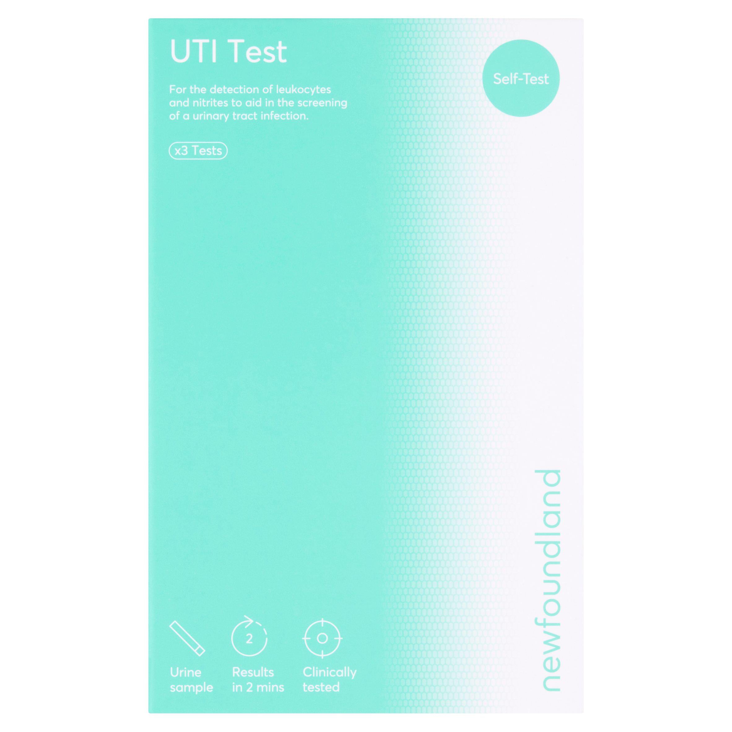 Newfoundland UTI test strip x3, UK version