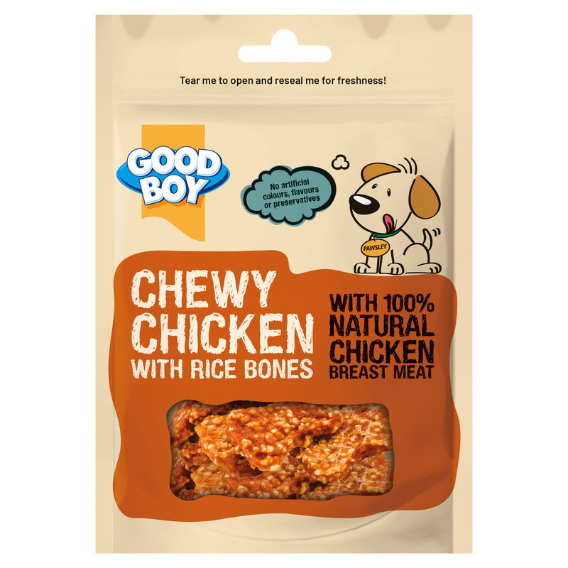 Good Boy chicken rice bones dog treats 70g - British product