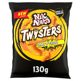 Nik Naks Twisters Tangy Cheesy Crisps 130g, imported from the UK