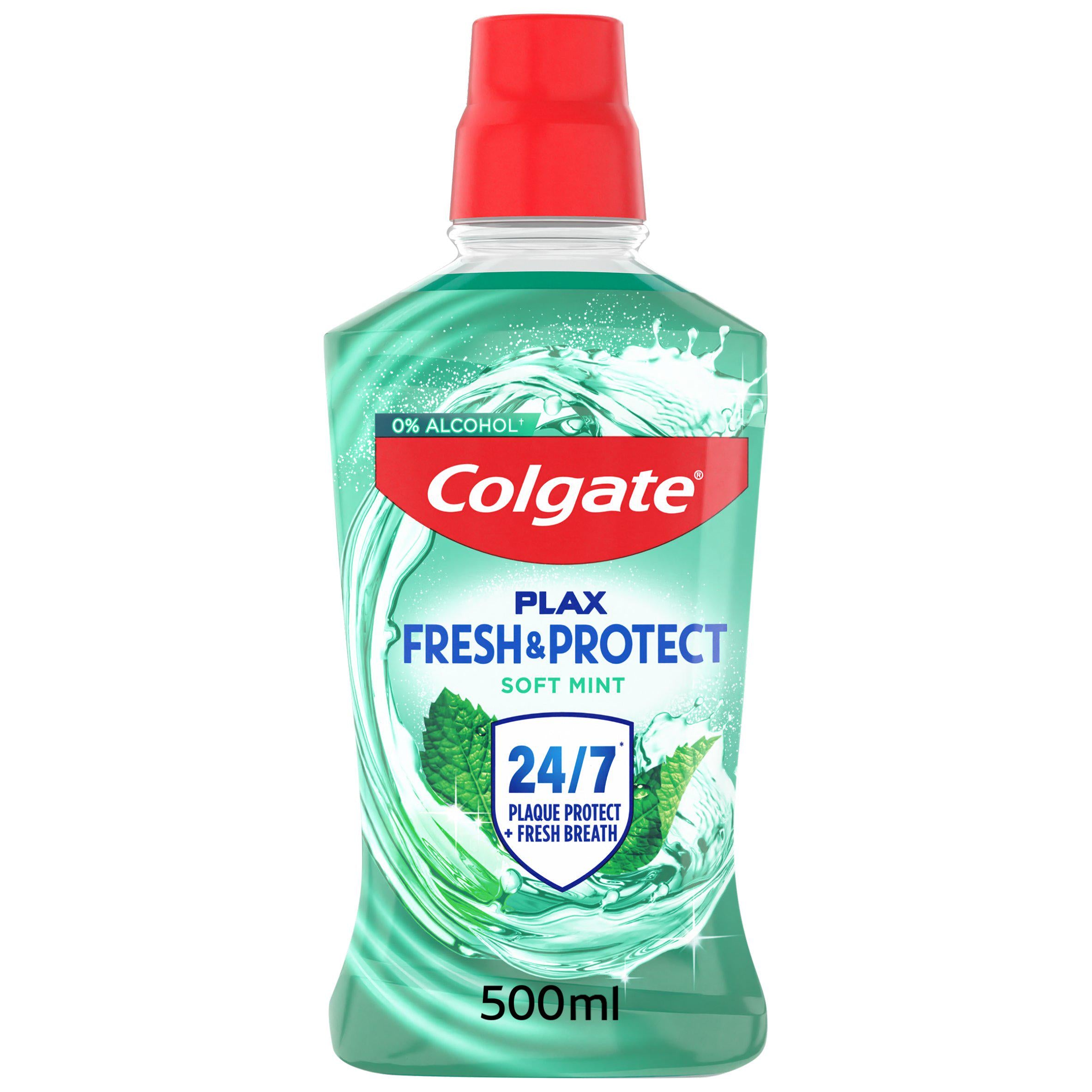 Colgate Plax Soft Mint mouthwash 500ml, UK version