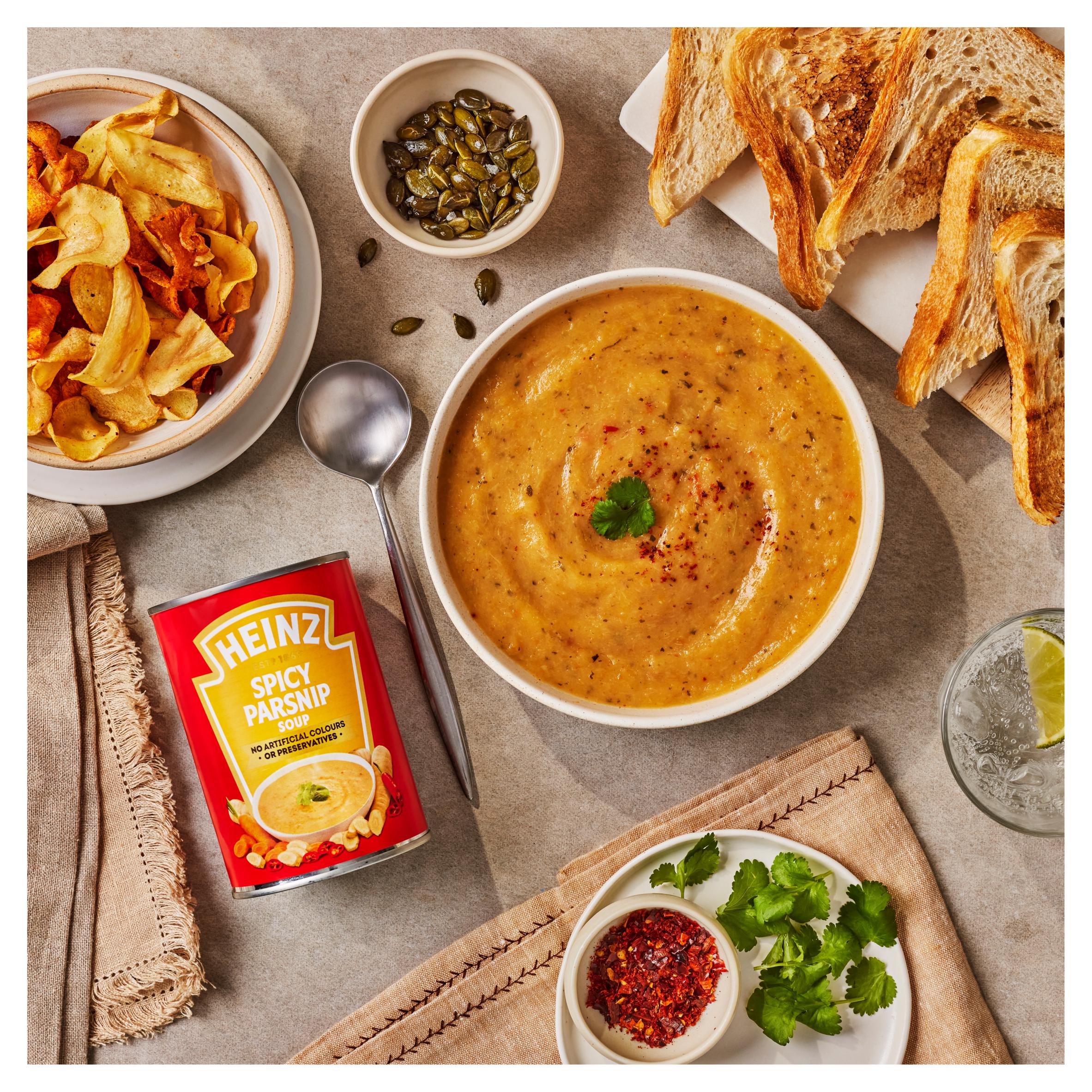 Heinz Ready to Eat Spicy Parsnip Soup 400g, UK version