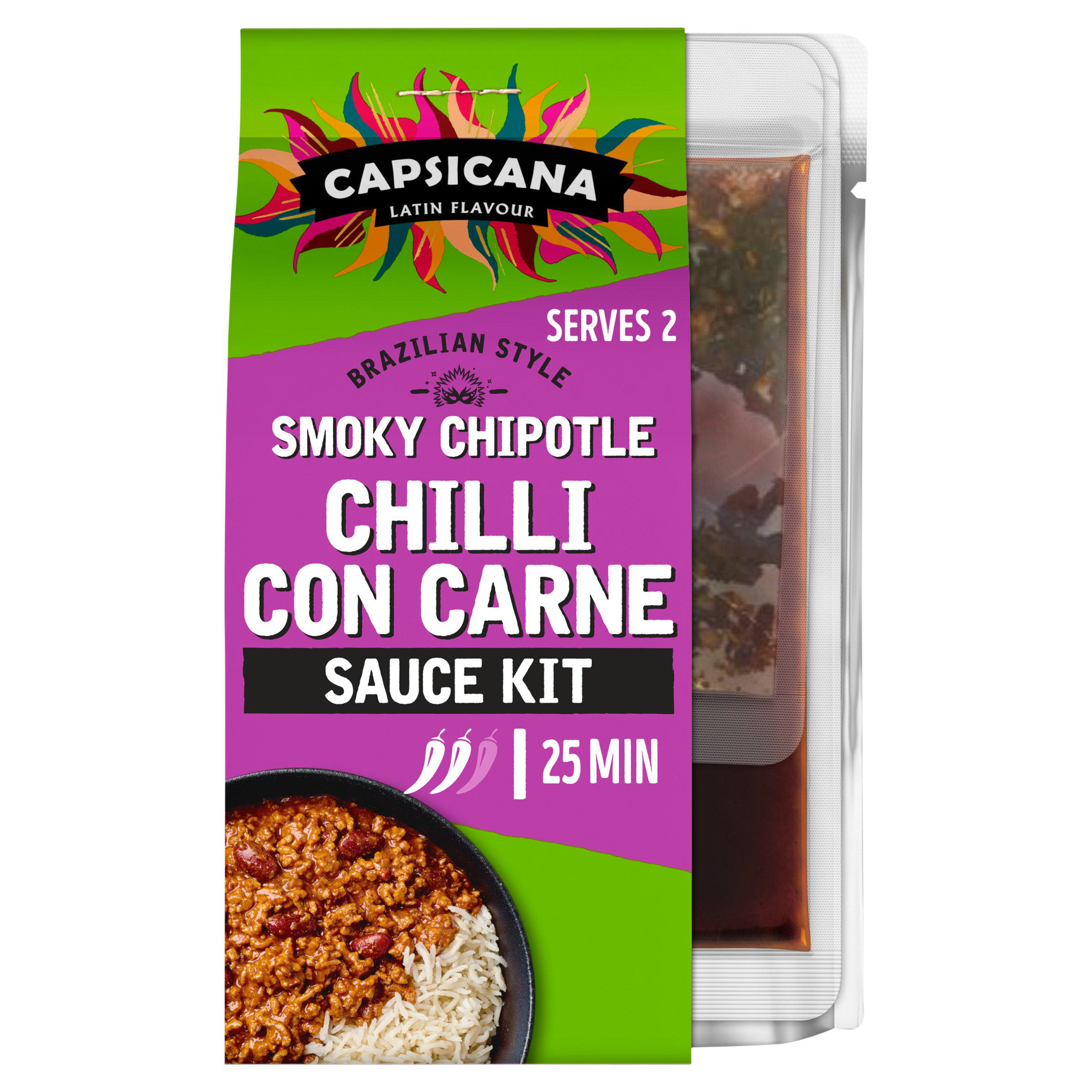 Capsicana Chilli Con Carne Sauce Kit 273g, UK version