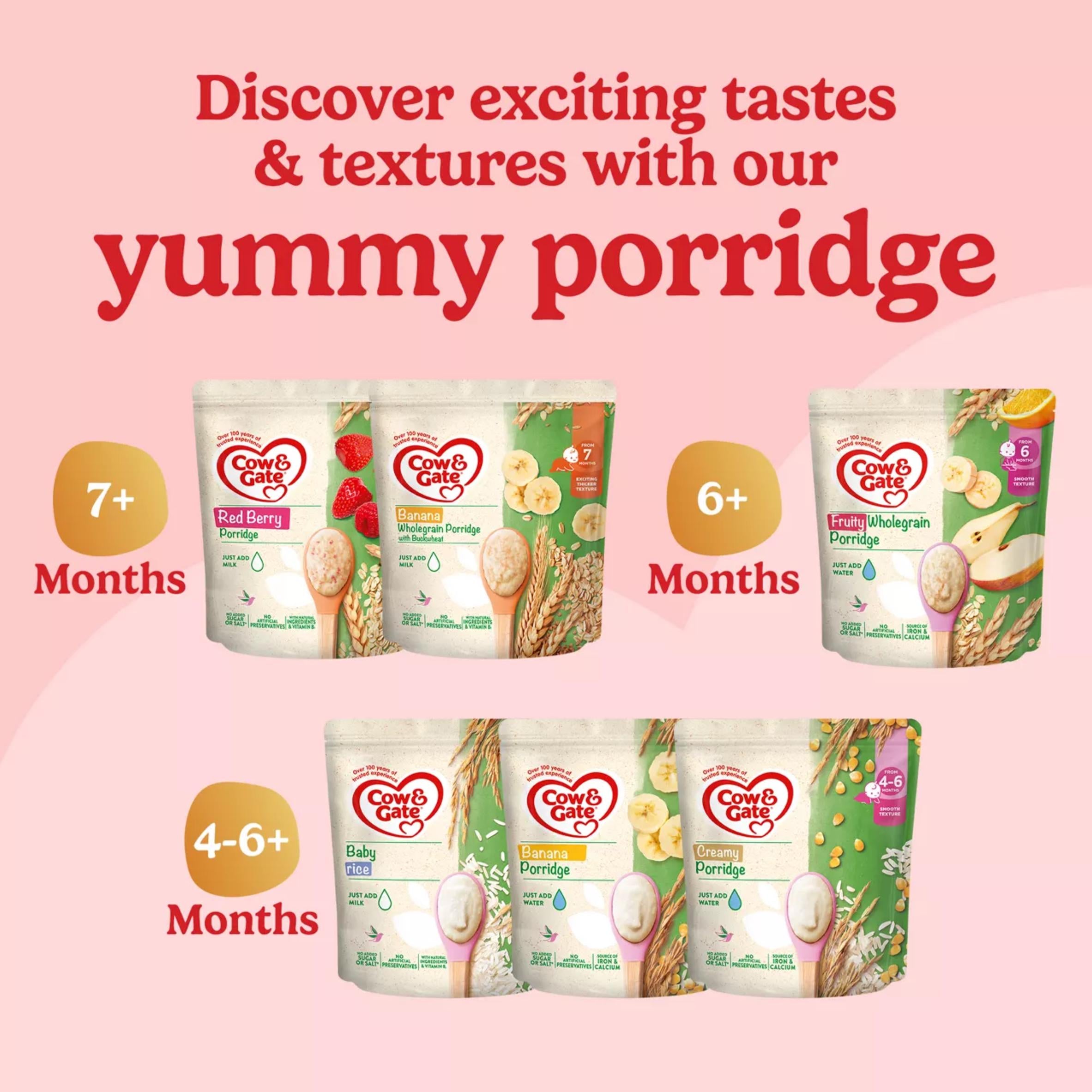 Cow & Gate multigrain banana baby porridge 200g (British brand)