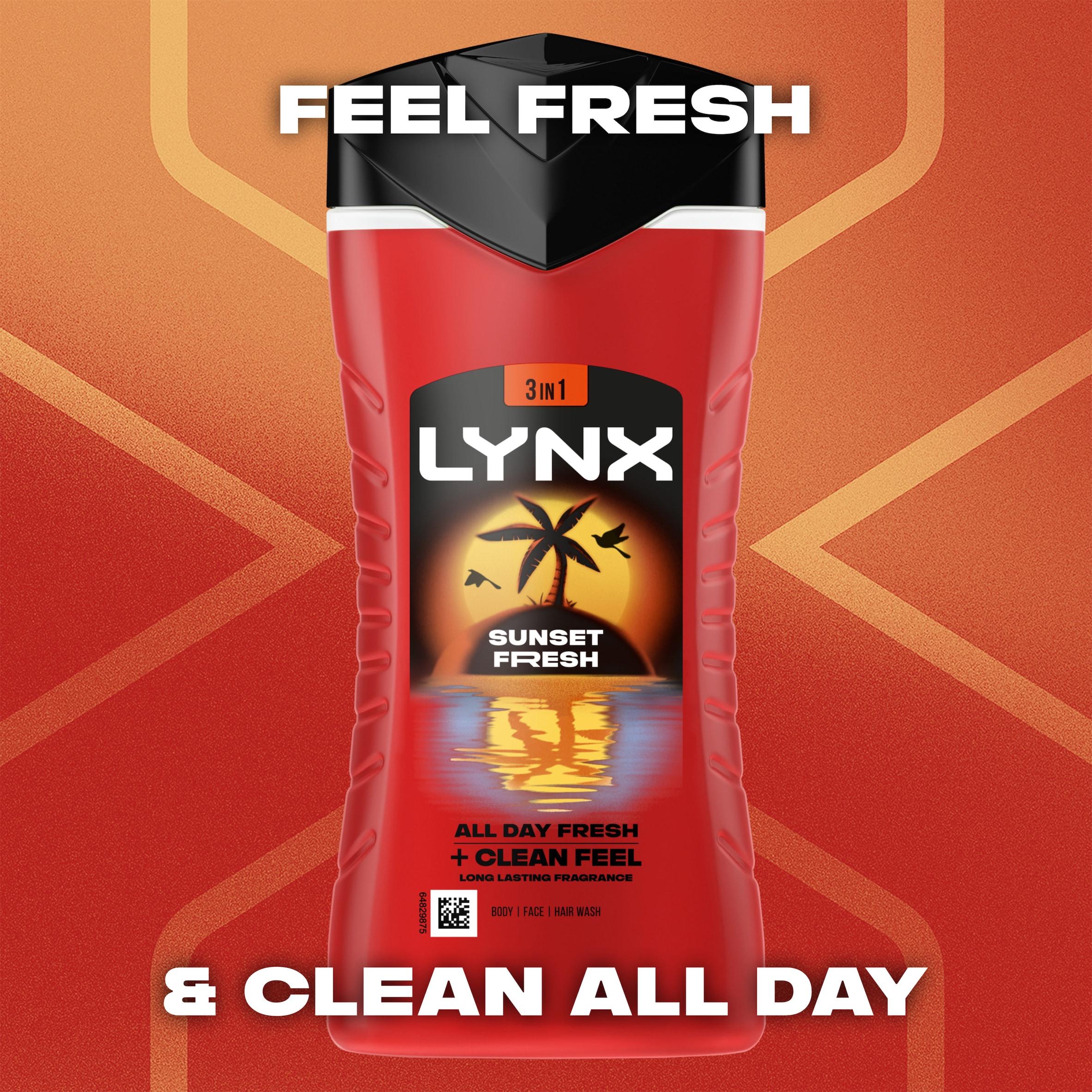 Lynx Sunset Fresh shower gel 225ml (British brand)