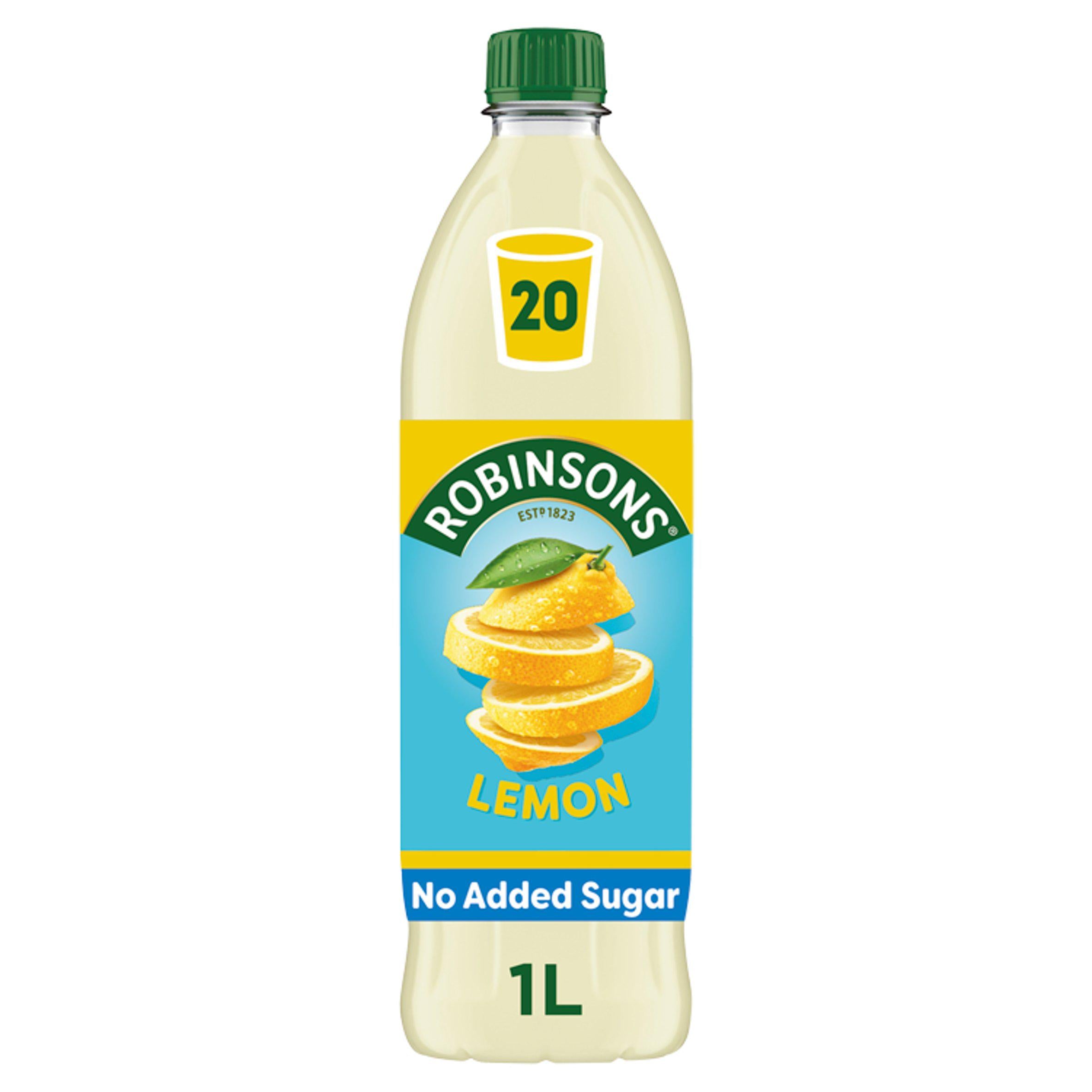 Robinsons lemon squash no added sugar 1L - British product