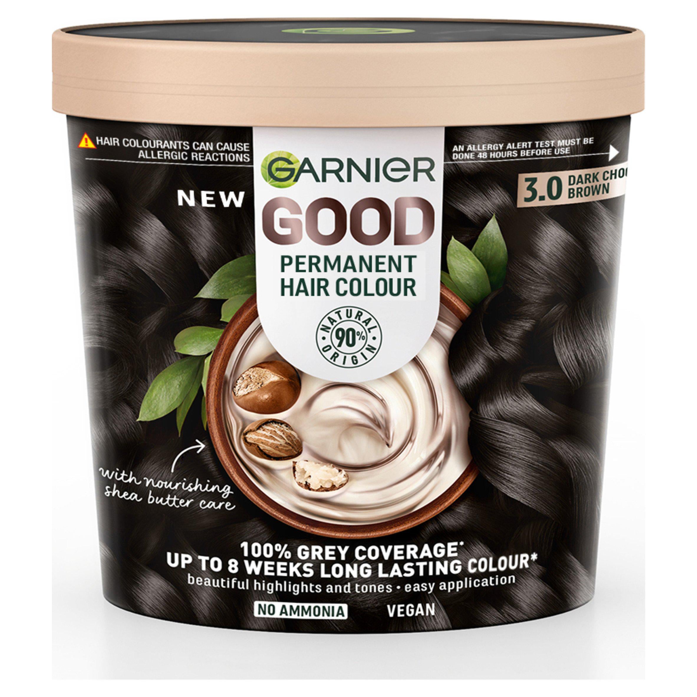 Garnier Good permanent hair dye 3.0 Dark Chocolate Brown, UK version