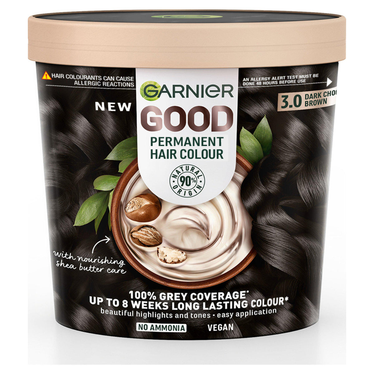 Garnier Good permanent hair dye 3.0 Dark Chocolate Brown, UK version