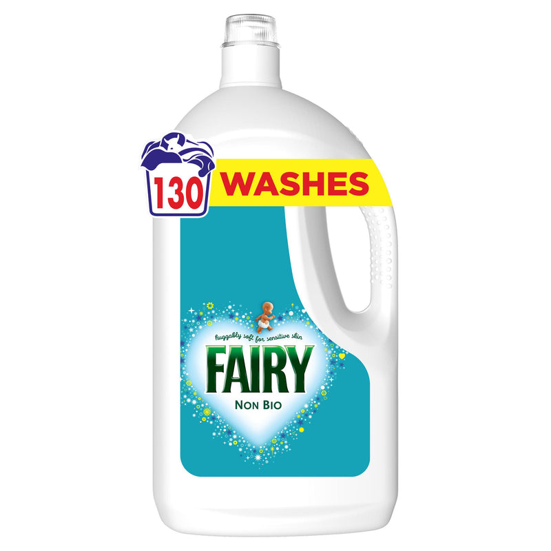 Fairy Non Bio liquid detergent 130 washes (British brand)