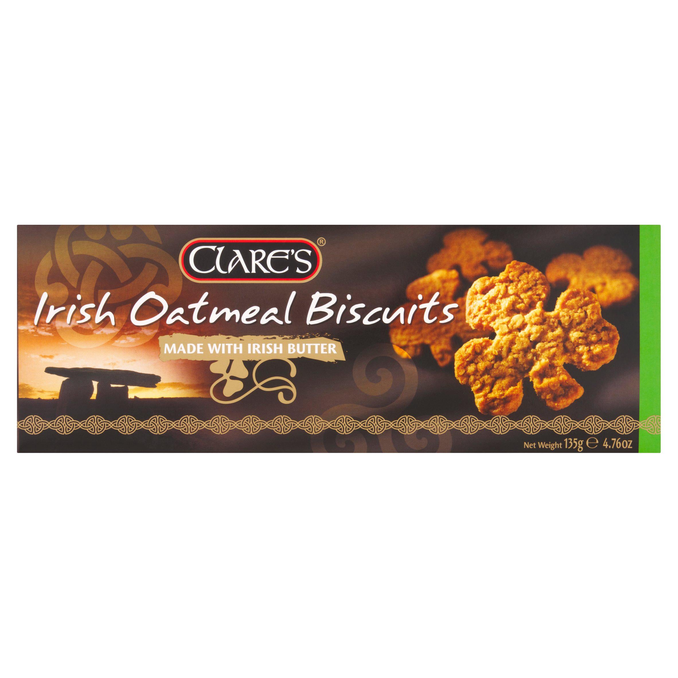 Clare's Irish Oatmeal Biscuits 135g - British product