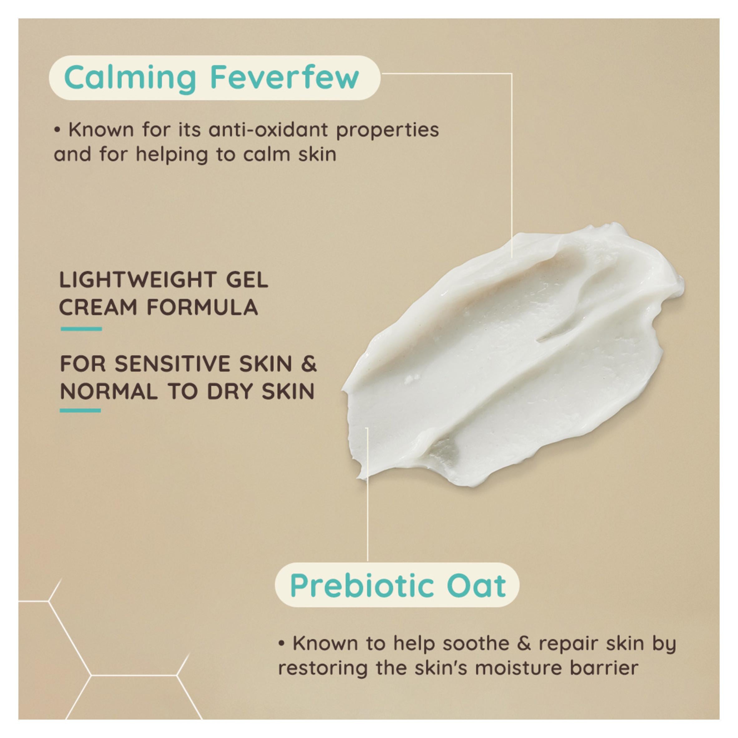 Aveeno face calming oat gel moisturiser 50ml (British brand)