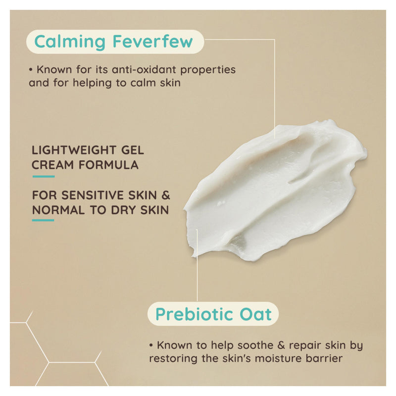 Aveeno face calming oat gel moisturiser 50ml (British brand)