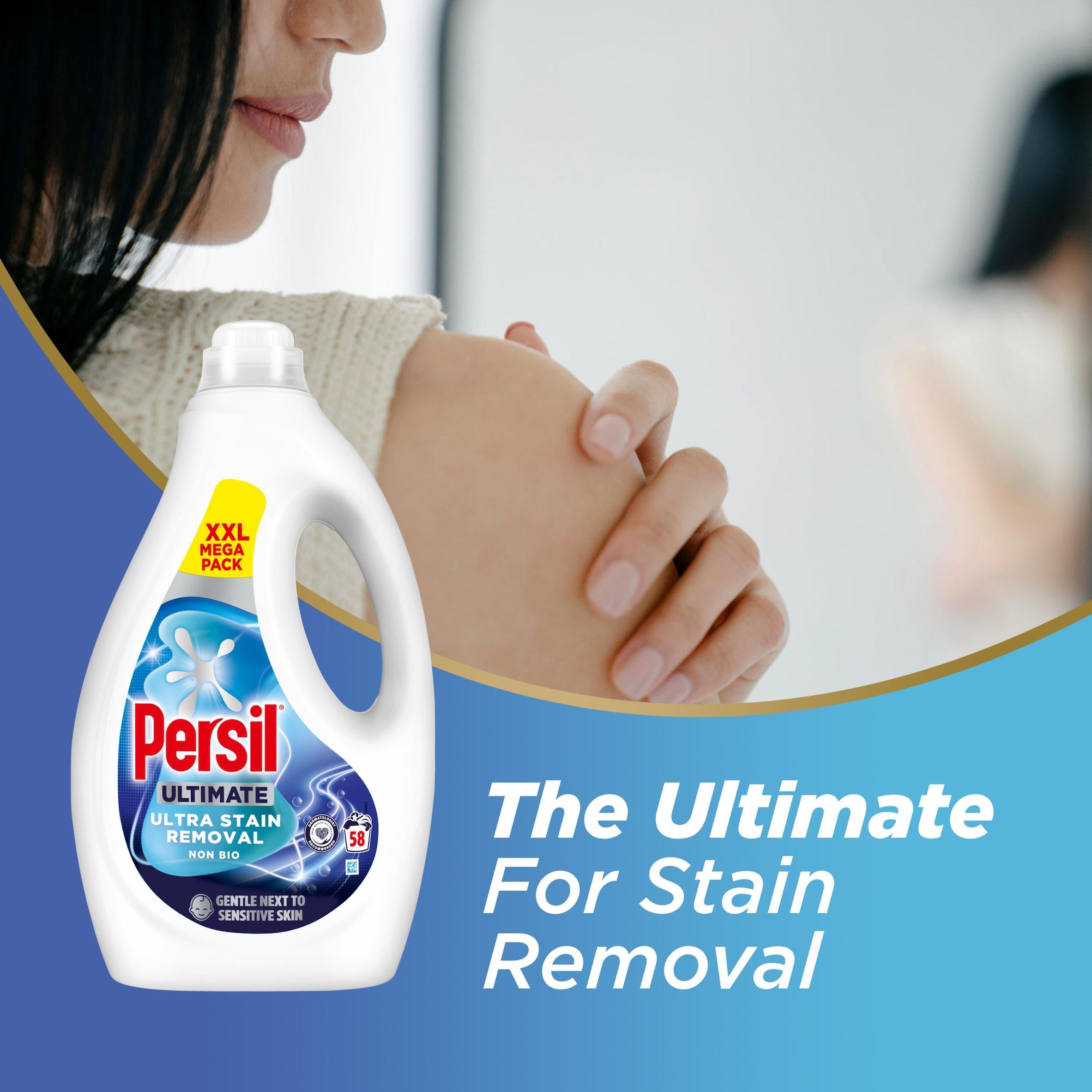 Persil non bio liquid detergent ultra stain removal 1.566L (British brand)