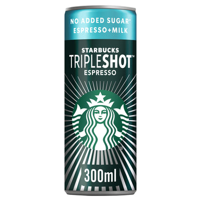 Sainsburys Starbucks Tripleshot Espresso No Added Sugar Coffee Drink 300ml- Buy online at McGrocer