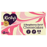 Kirsty's vegan raspberry swirl cheesecake 2 x 90g, imported from the UK