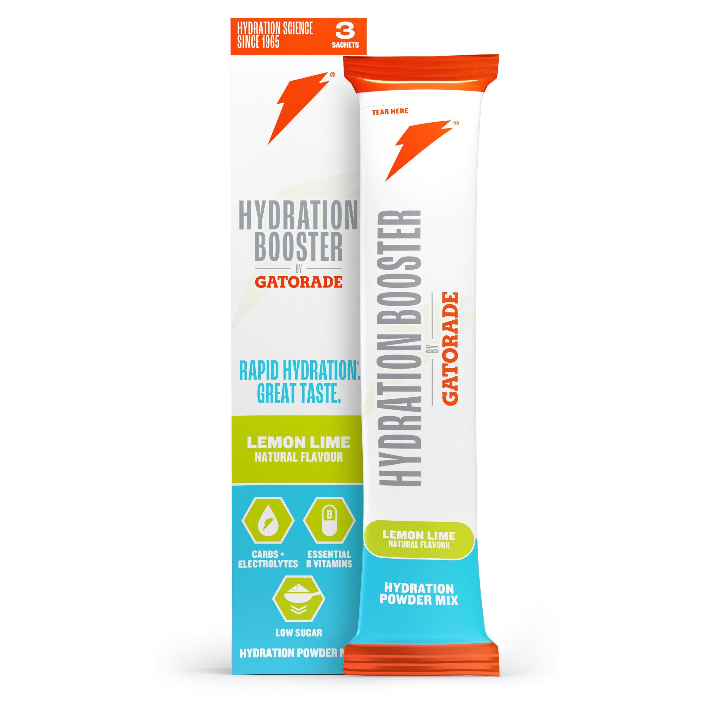 Gatorade sports drink mix lemon lime 3 x 13.5g, UK version