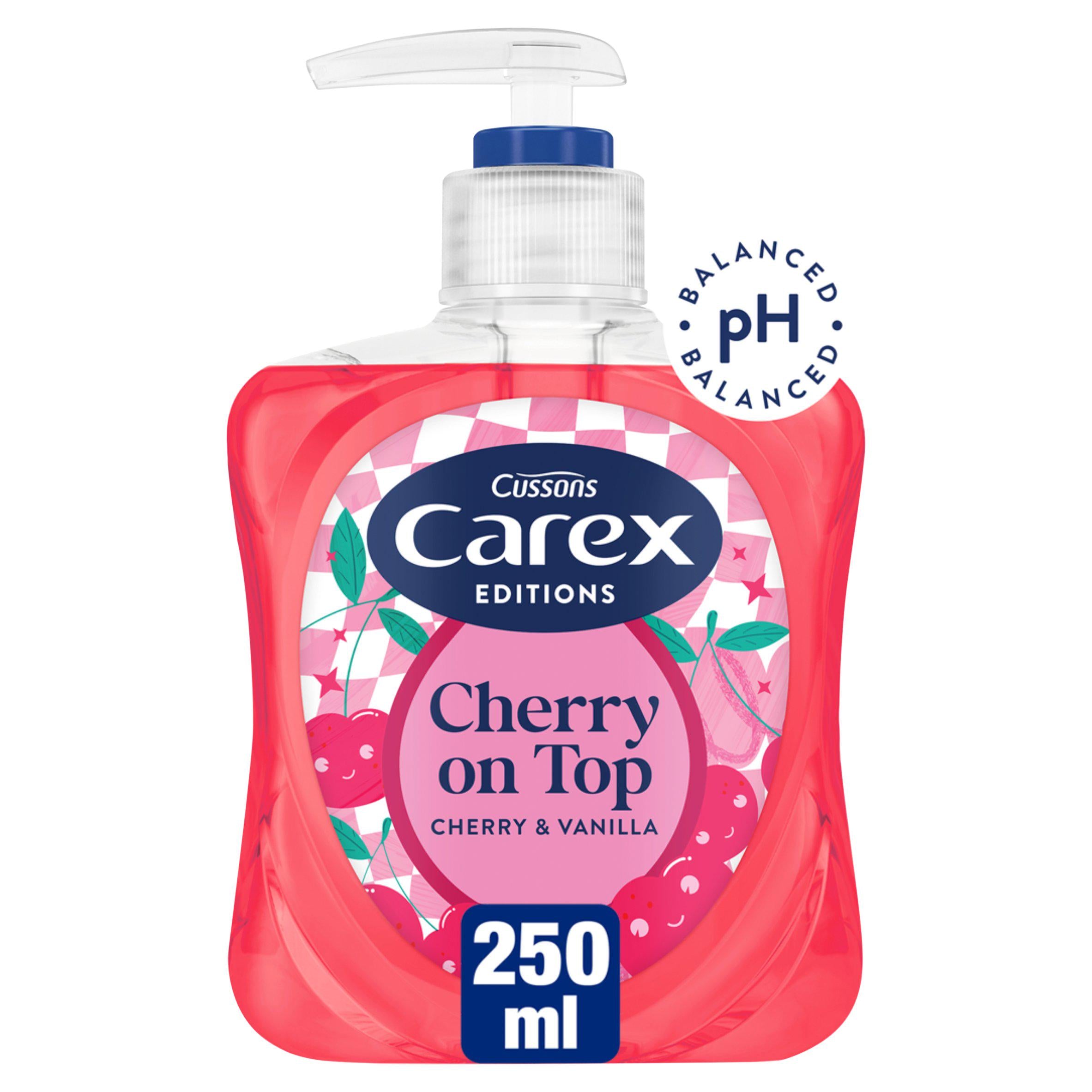Carex hand wash Cherry on Top 250ml (British brand)