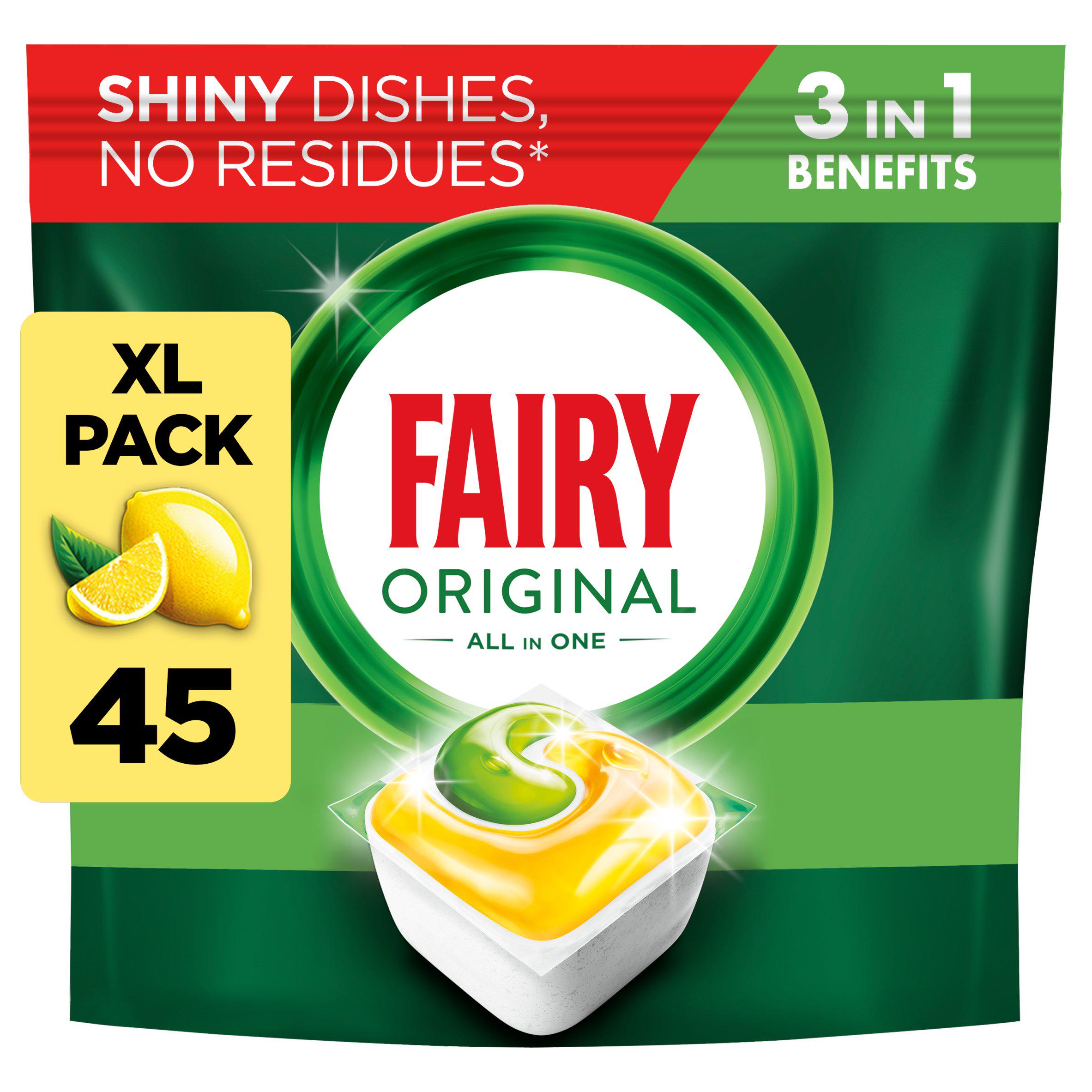 Fairy All In One Dishwasher Tablets Lemon x45