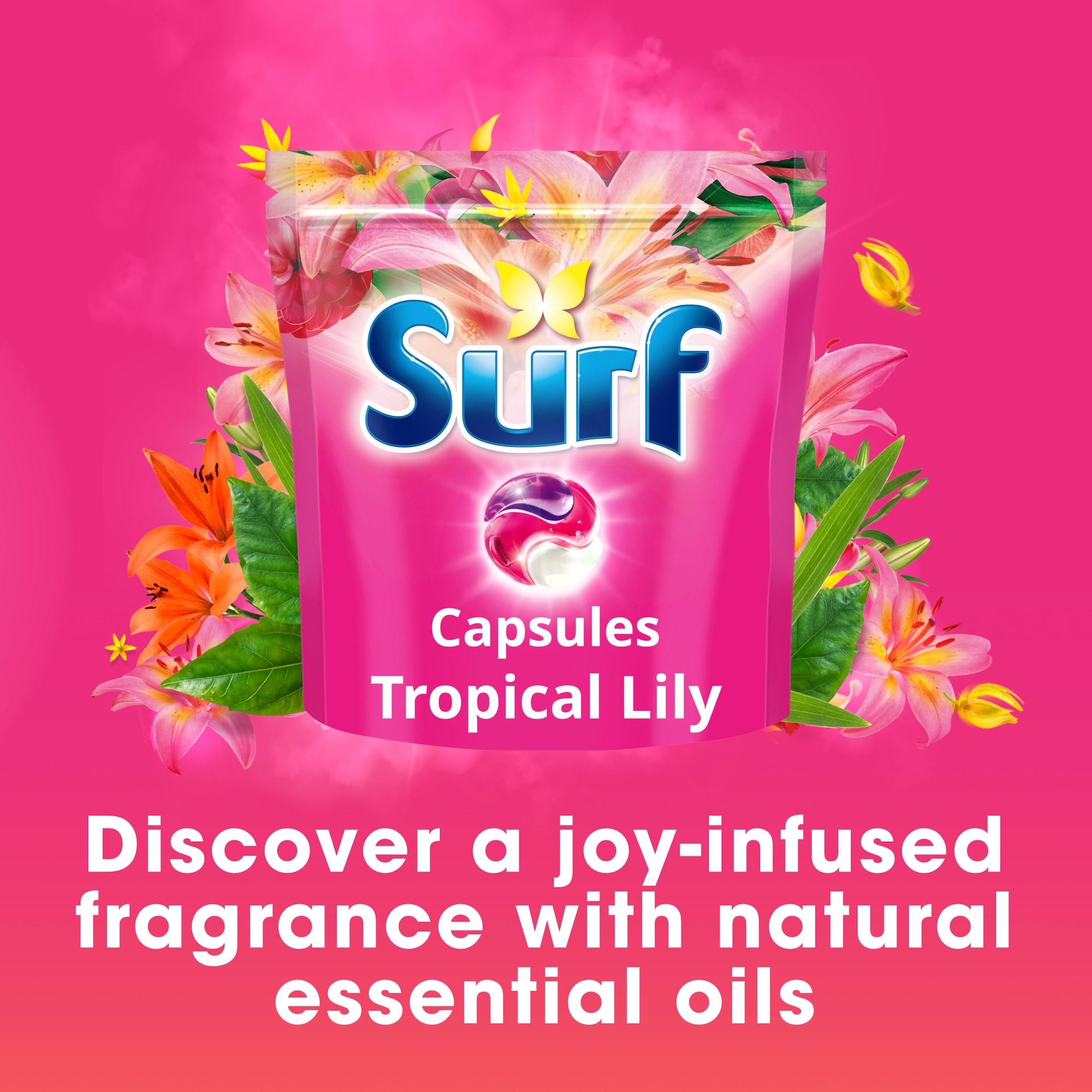 Surf Laundry Capsules Tropical Lily 51 Washes (British brand)