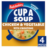 Batchelors Cup a Soup Chicken & Vegetable with Croutons 110g (British brand)