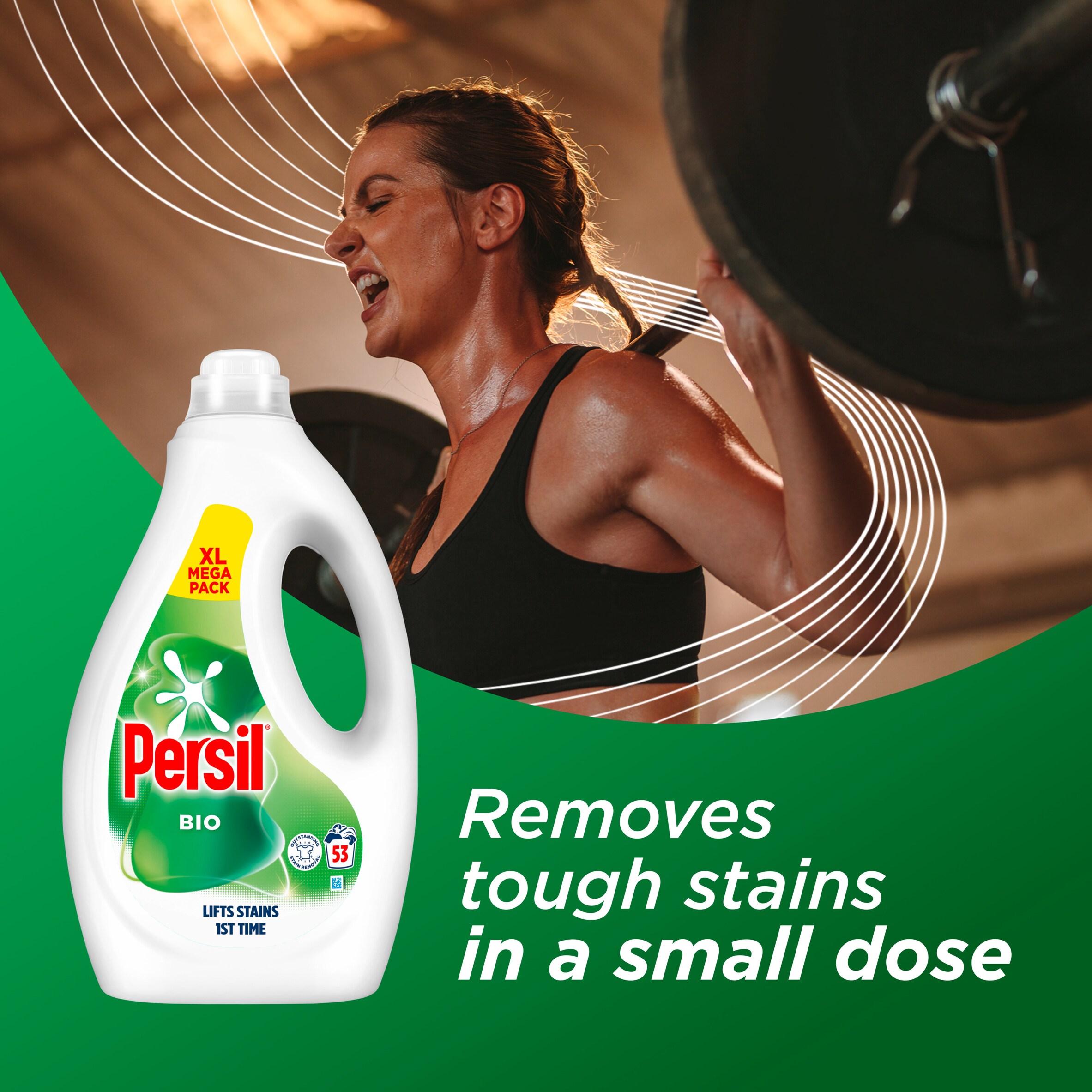 Persil Bio laundry liquid detergent 1.43L, UK version