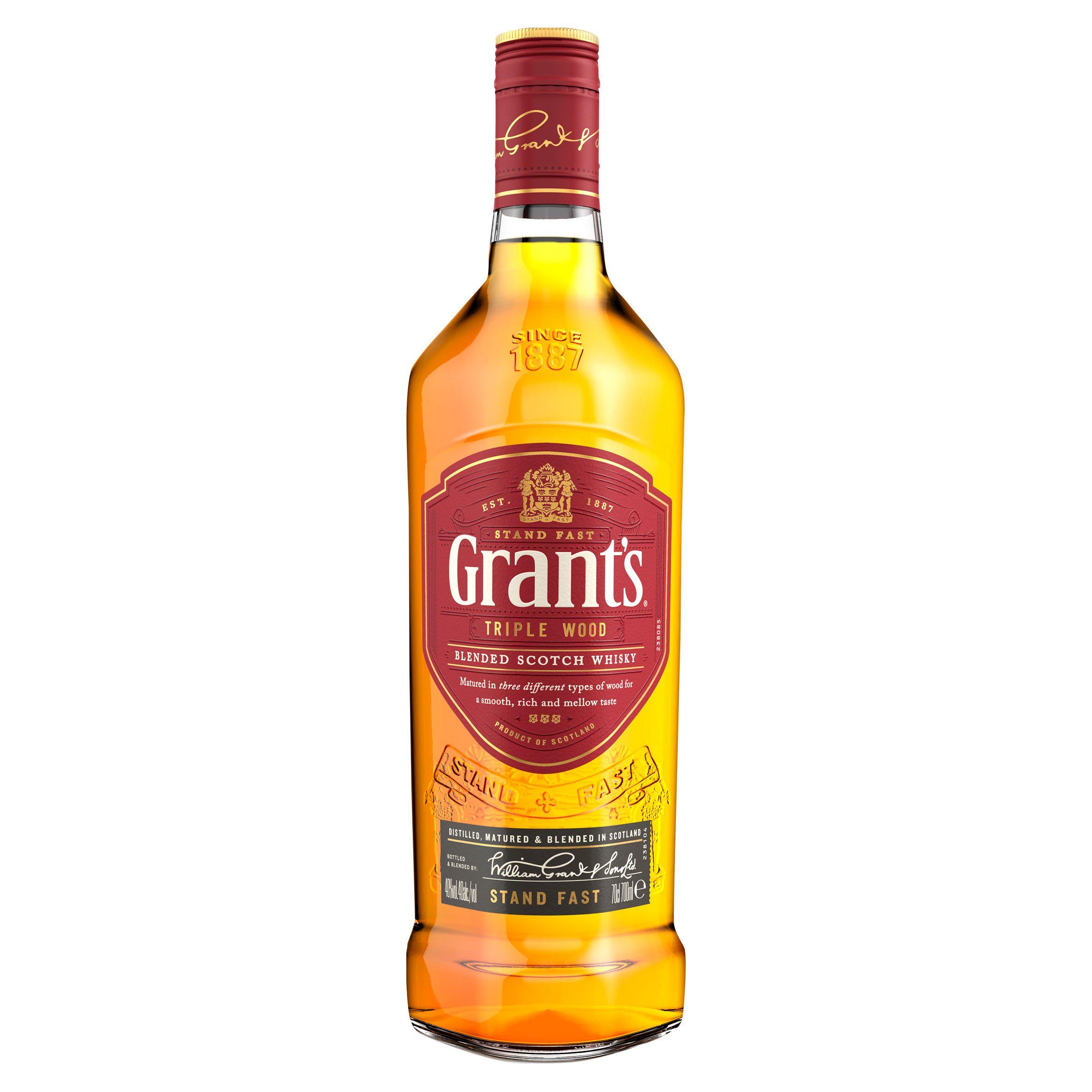 Grant's Triple Wood blended Scotch whisky 70cl - British product