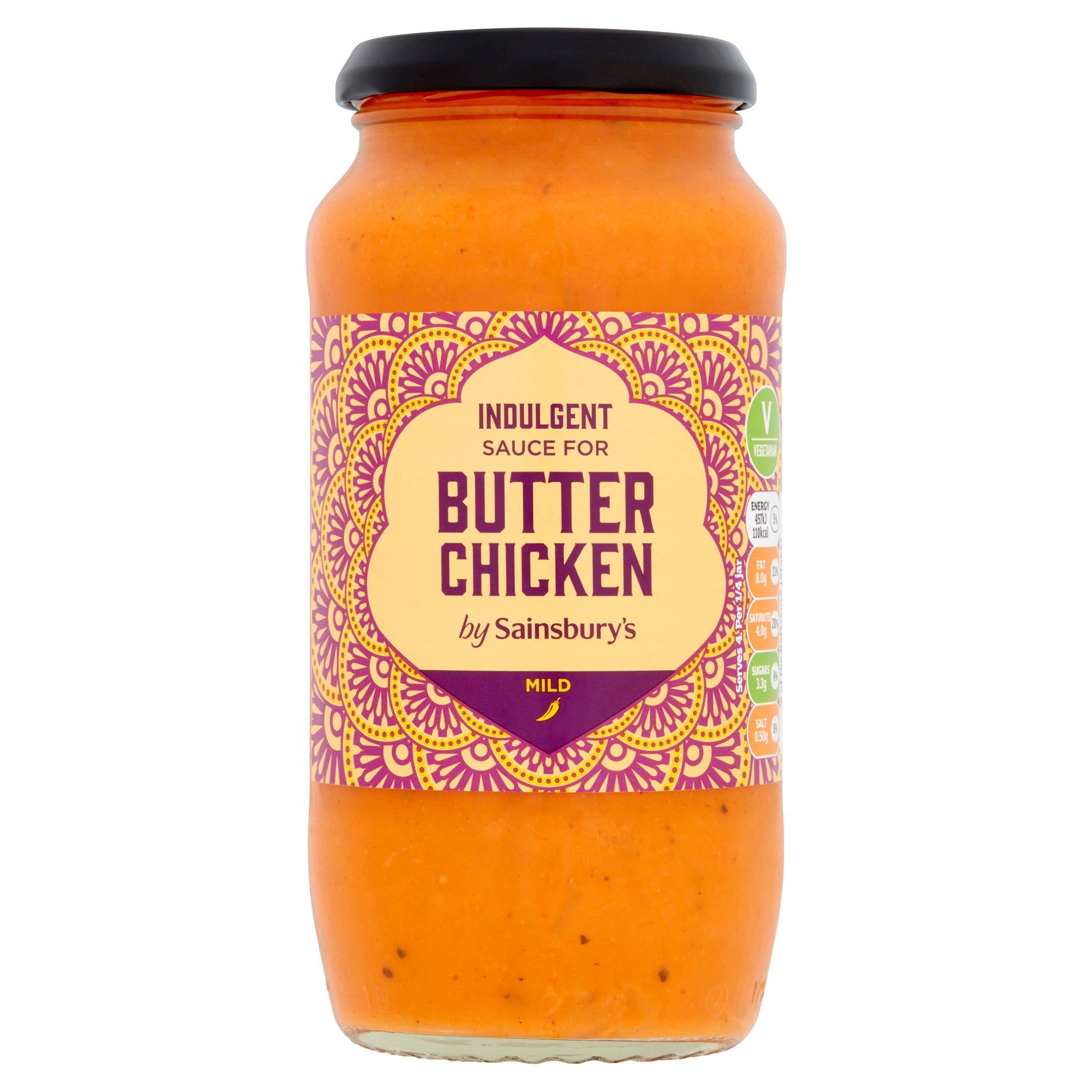 Sainsbury's butter chicken curry cooking sauce 500g - British product