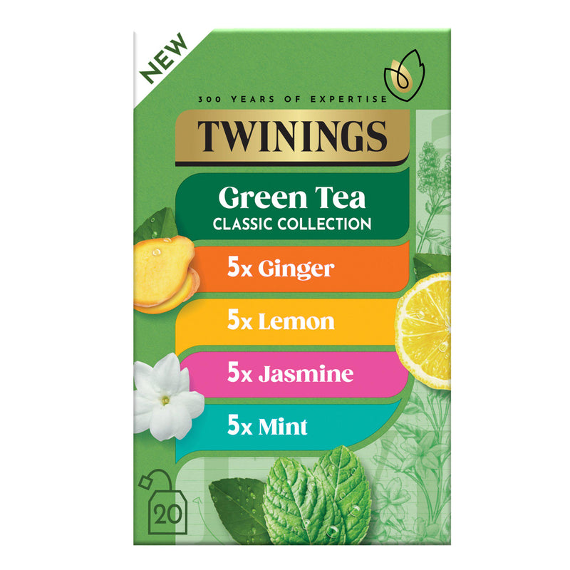 Twinings green tea classic collection 20 tea bags (British brand)