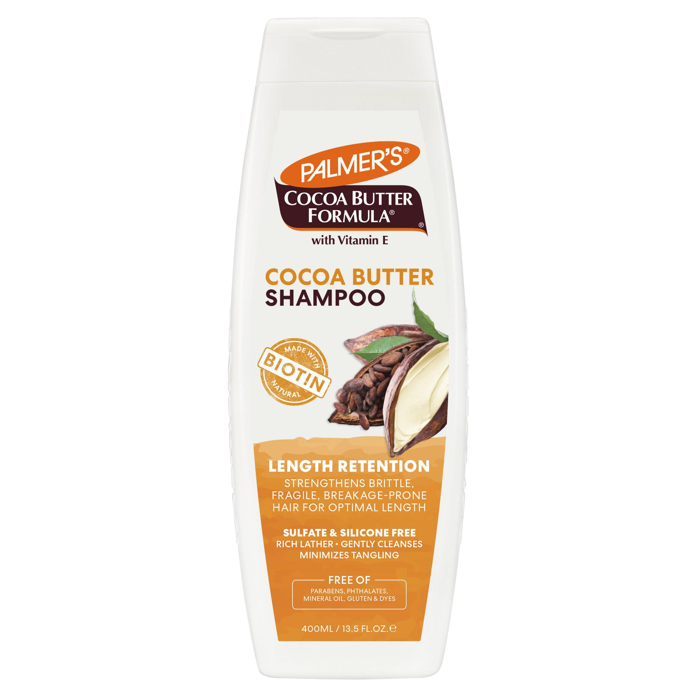 Palmer's Length Retention Cocoa Butter Shampoo 400ml, imported from the UK