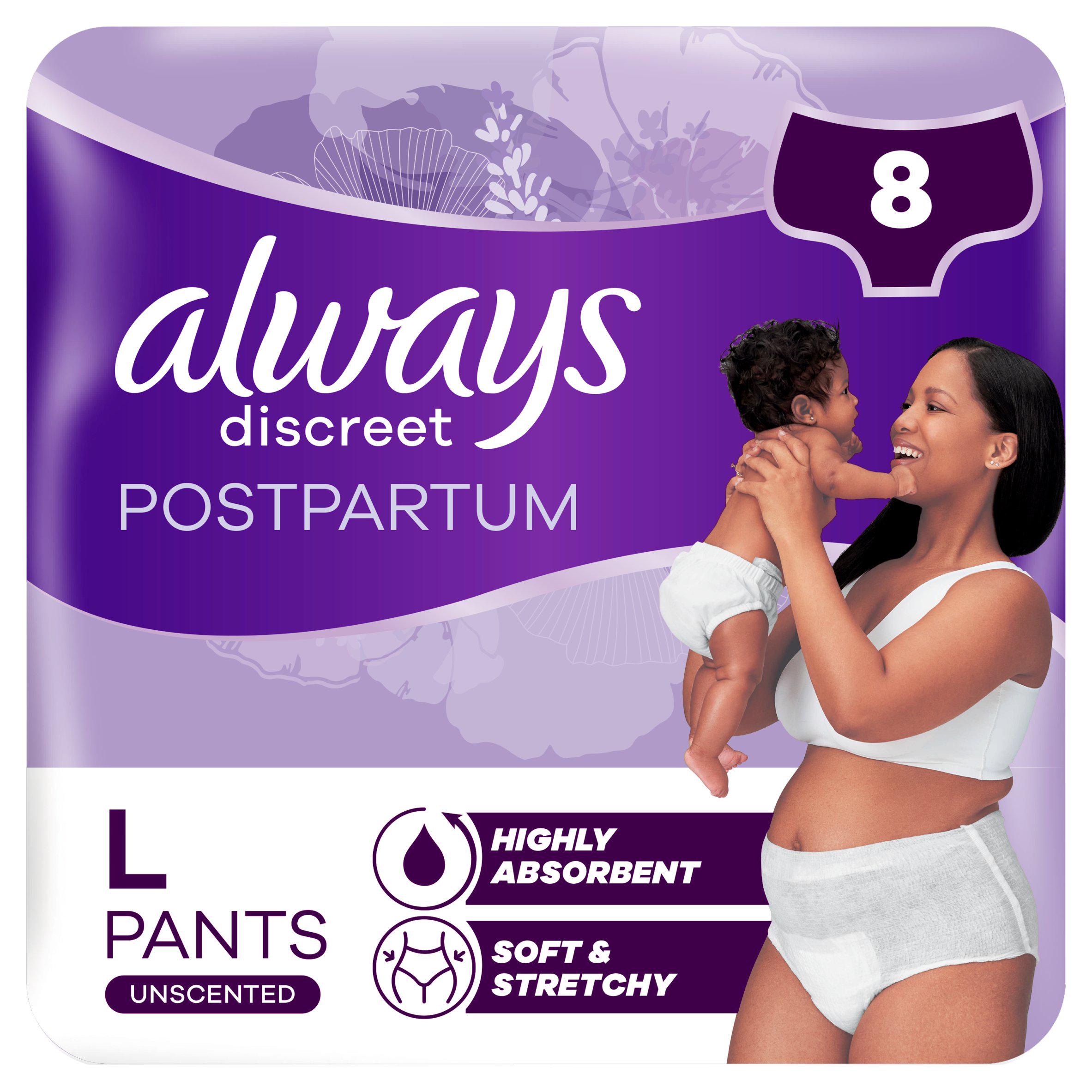 Always Discreet incontinence pants size L - British product