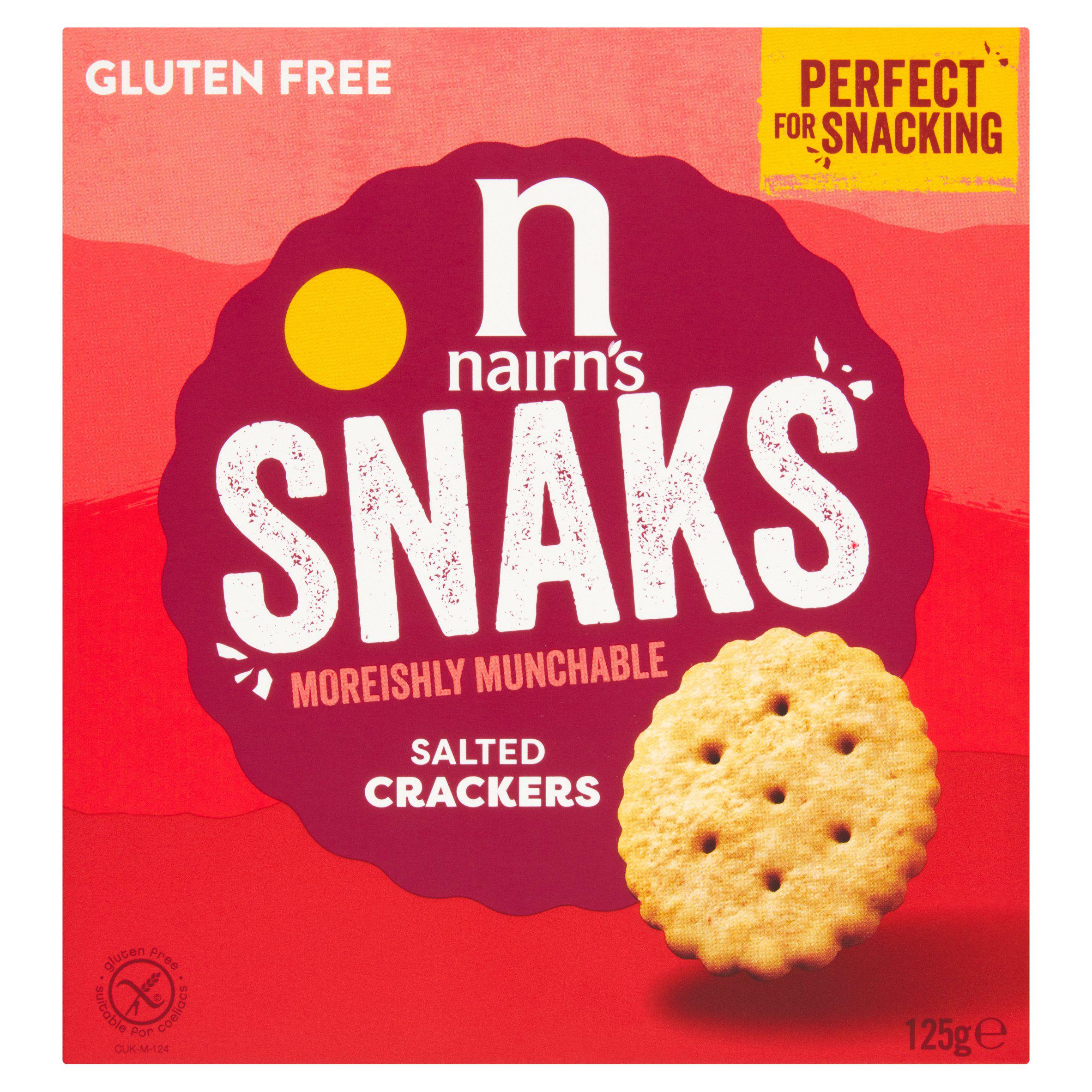 Nairn's Snaks salted crackers 125g (British brand)