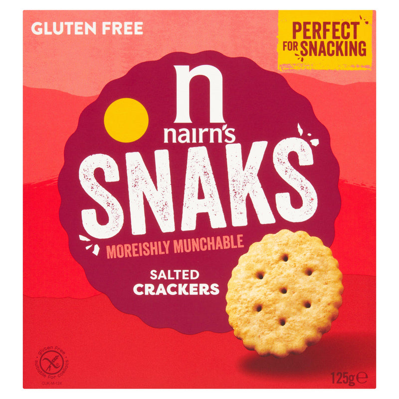 Nairn's Snaks salted crackers 125g (British brand)